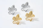 2PC Floral Earrings 