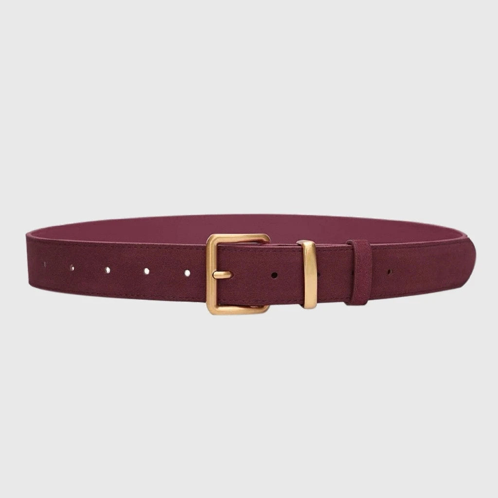 Genuine Suede Leather Women’s Belt