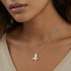 WING MOTHER OF PEARL NECKLACE