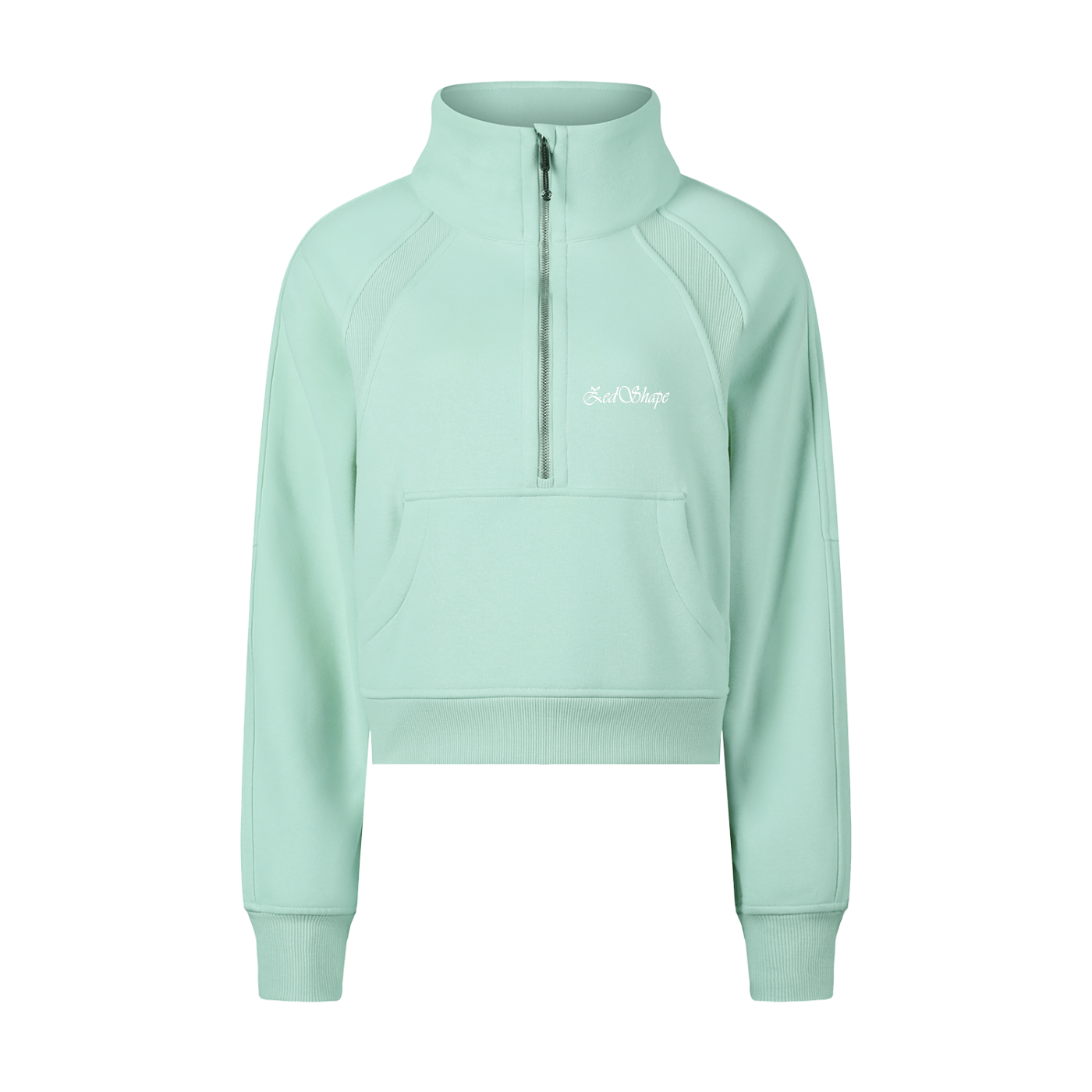 Zedshape Women’s Cropped Half Zip Hoodie
