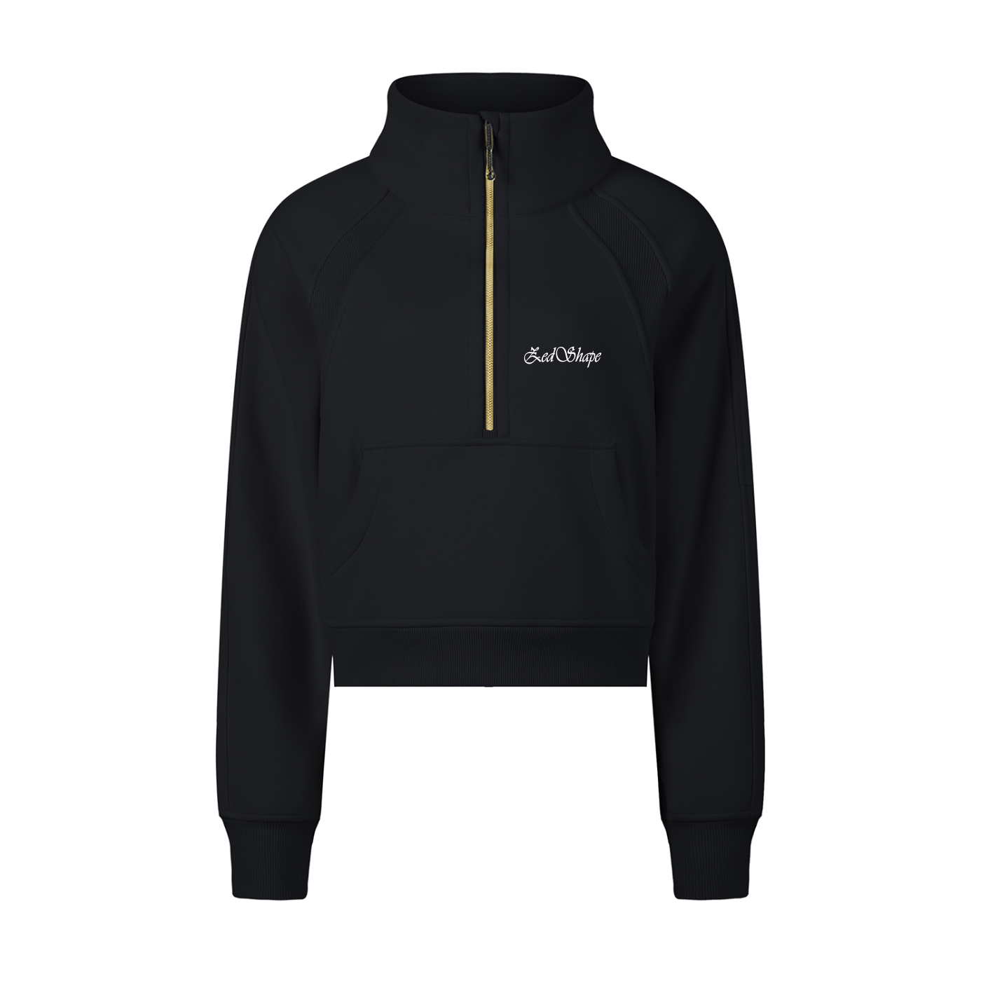 Zedshape Women’s Cropped Half Zip Hoodie