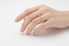 ETERNA SLIM ETERNITY RING | 925 STERLING SILVER GOLD FINISH