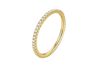 ETERNA SLIM ETERNITY RING | 925 STERLING SILVER GOLD FINISH