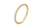 ETERNA SLIM ETERNITY RING | 925 STERLING SILVER GOLD FINISH