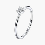 SOLITAIRE HEART RING | 925 STERLING SILVER