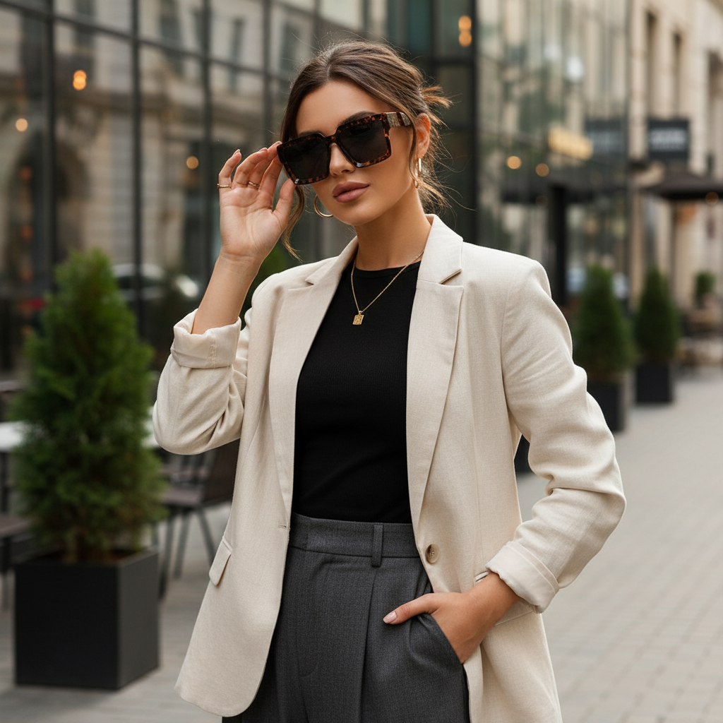 Vintage Square Sunglasses