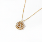 LUCKY HEART CLOVER NECKLACE