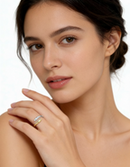 AURORA ENTWINE TEARDROP RING