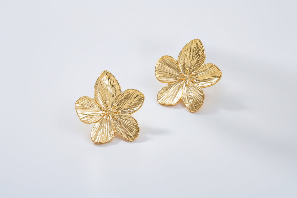 2PC Floral Earrings 