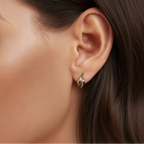 AURORA TEARDROP HOOP EARRINGS