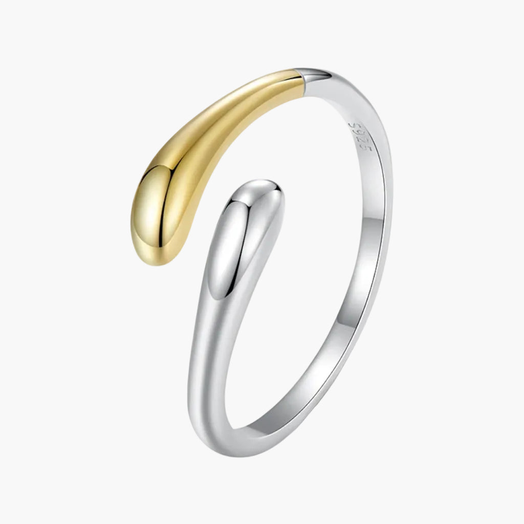 AURORA ENTWINE TEARDROP RING