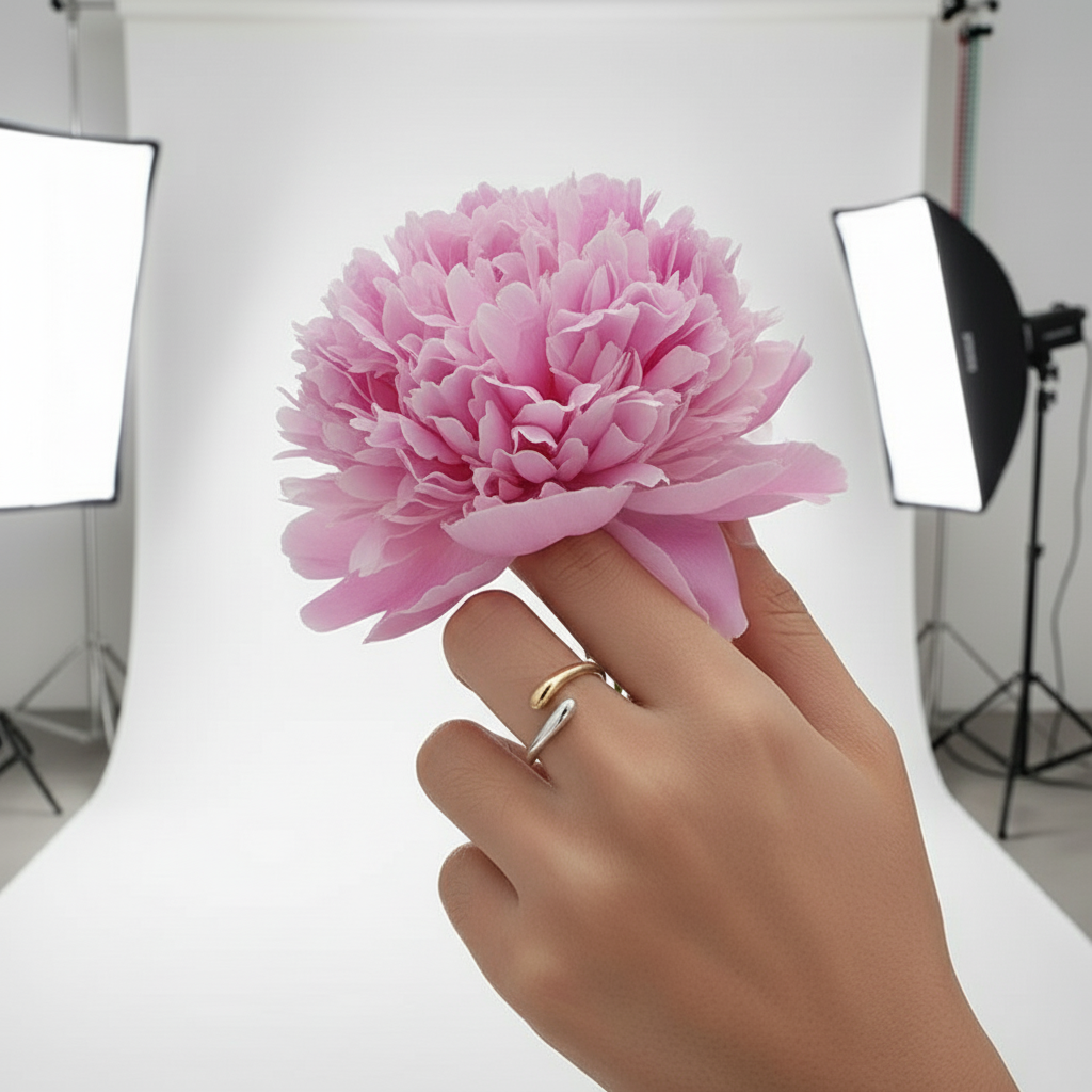 Aurora Entwine Teardrop Ring | Gold & Sterling Silver