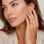 VINTAGE HALO PROMISE RING